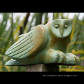 Wholesale small statue casting metal green bird eagle sculptures